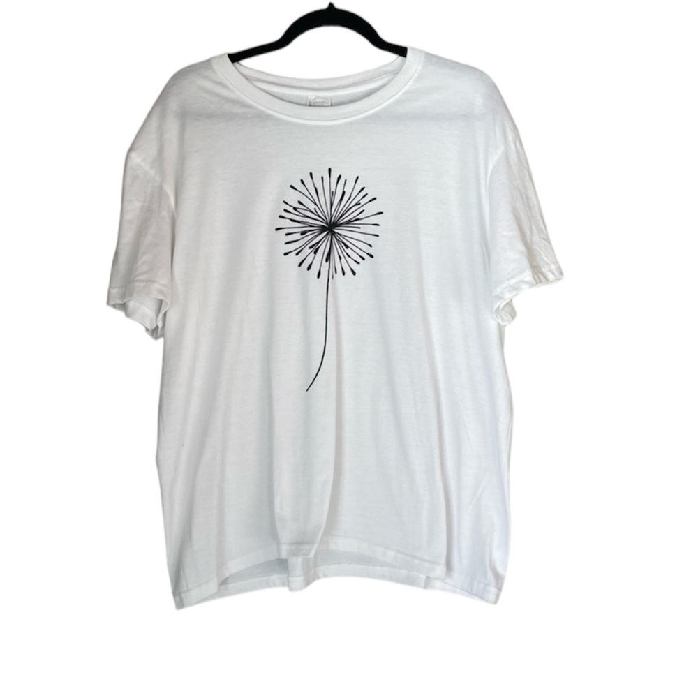 White Dandelion T-Shirt 2XL